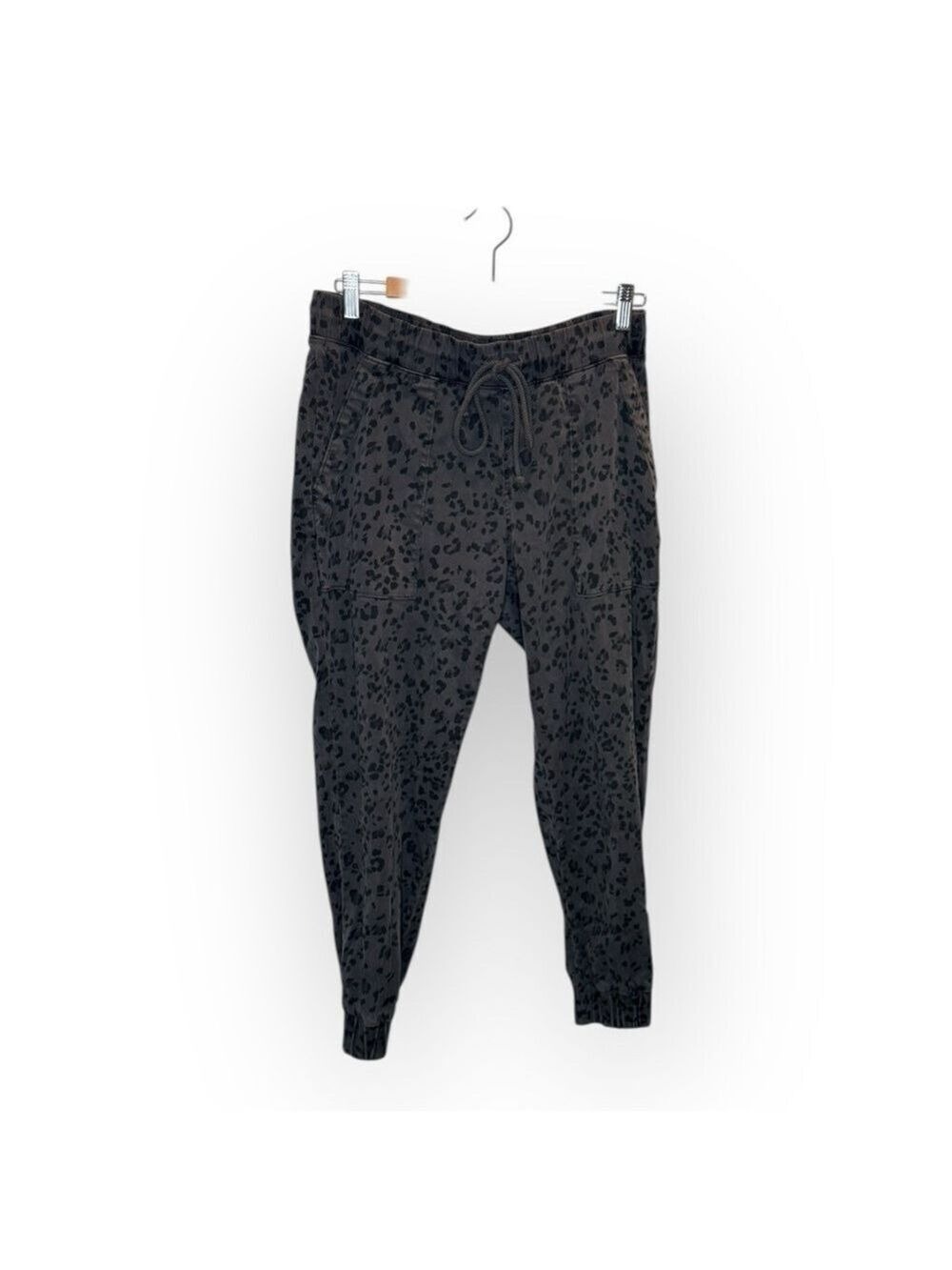 Cloth & Stone Anthropologie Gray Leopard Joggers Size Medium - Picture 4 of 6
